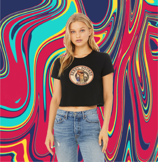 Bella canvas Flowy Crop Top T-Shirt